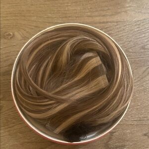 Ash brown highlights Luxy hair 16 inch clip in’s